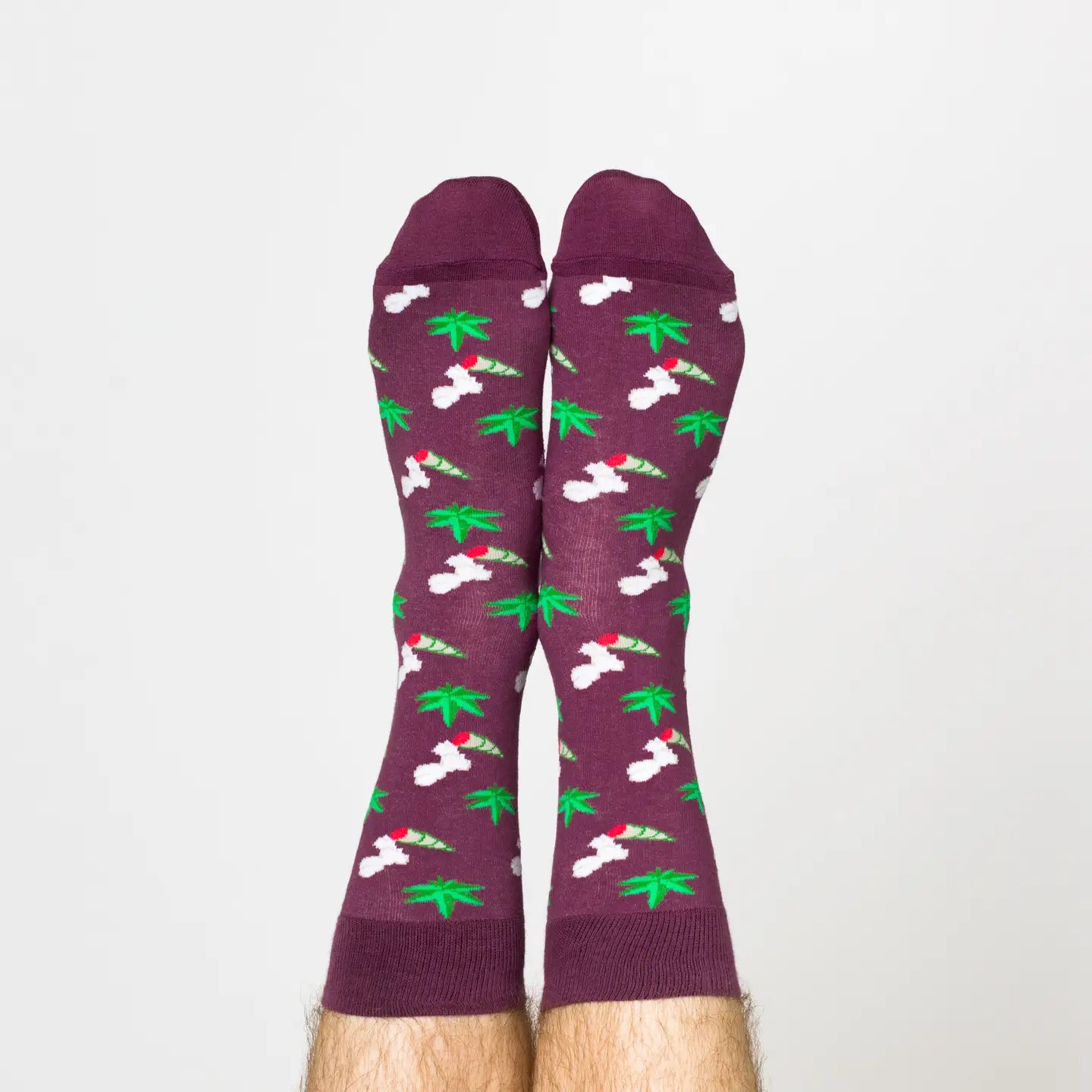 Weed Cotton Crew Socks