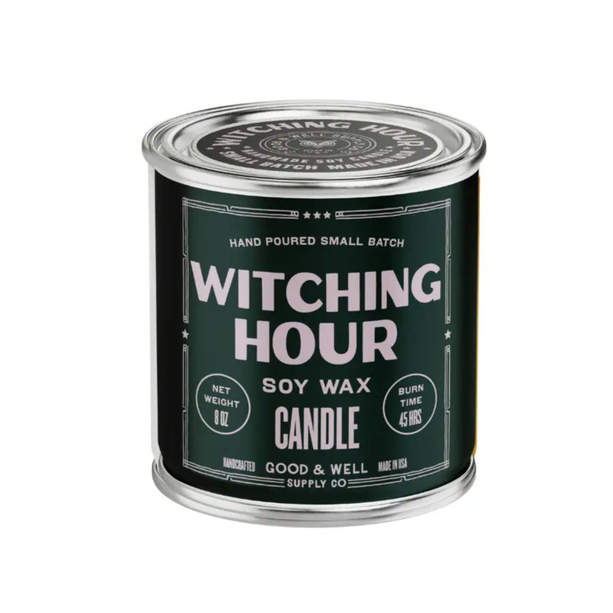 Witching Hour 8 Oz Soy Tin Candle