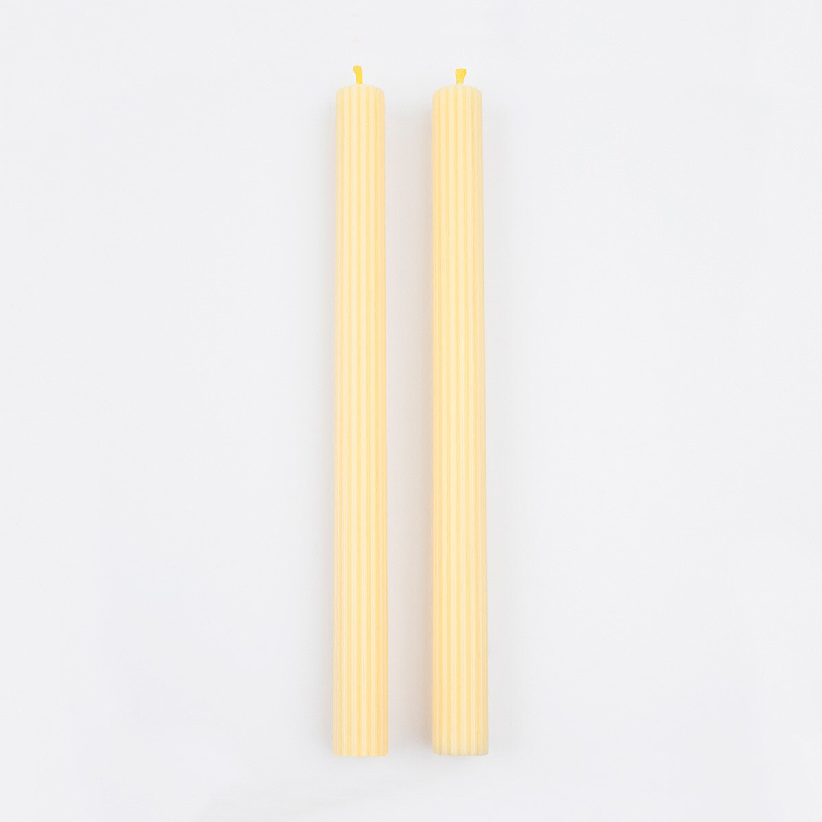 Ribbed Table 10" Taper Candles (Set of 2)