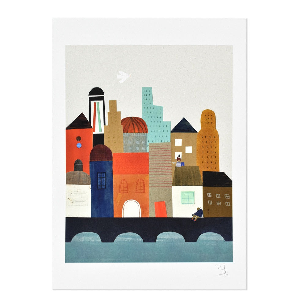 Imaginary City 8.25" x 11.75" Archival Print