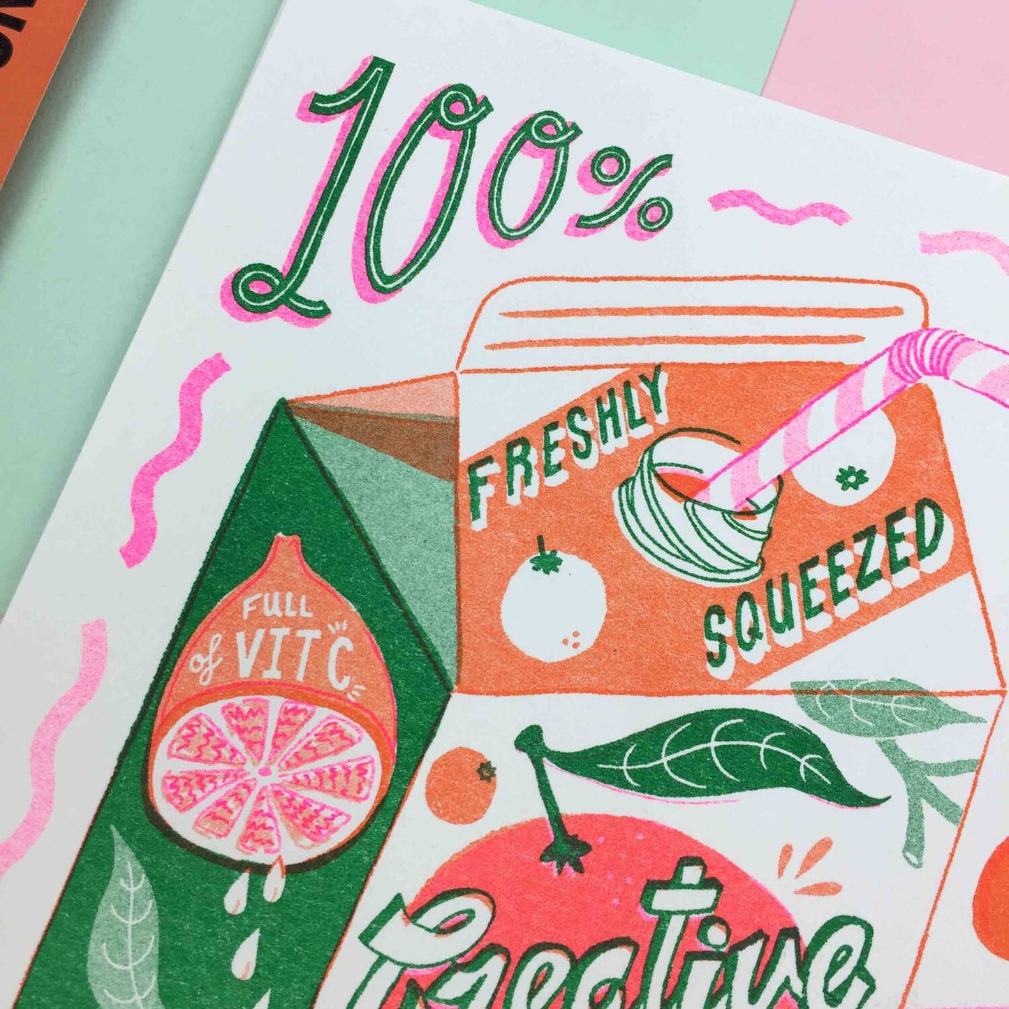 Creative Juice 5.75" x 8.25" Risograph Print