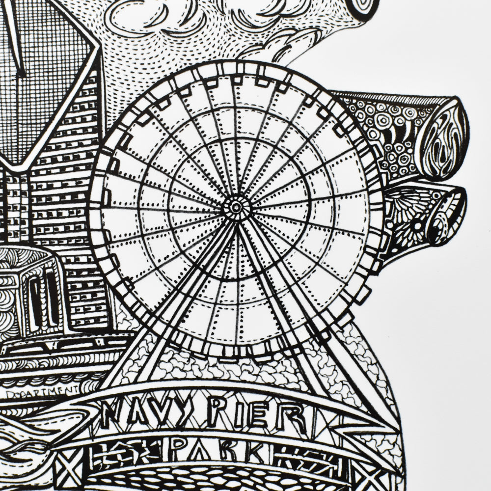 Anatomical Heart of Chicago Print