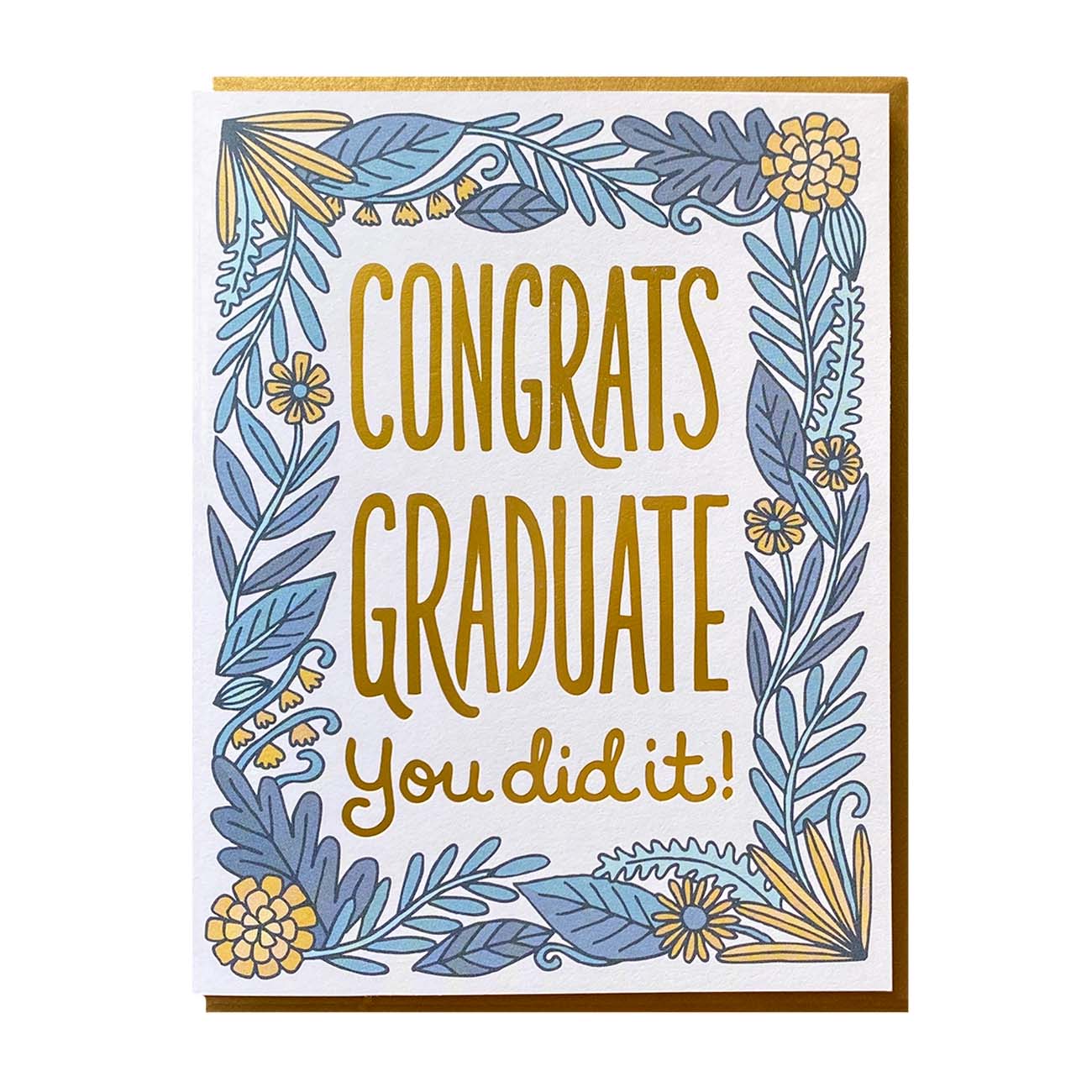 Congrats You Did It Floral Graduation Card Congrats You Did It Floral Graduation Card