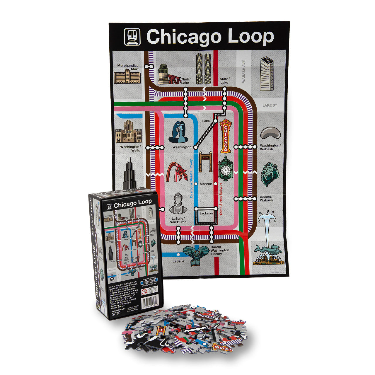 Chicago Loop 500 Piece Jigsaw Puzzle