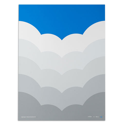 Clouds Lines 18" x 24" Screen Print