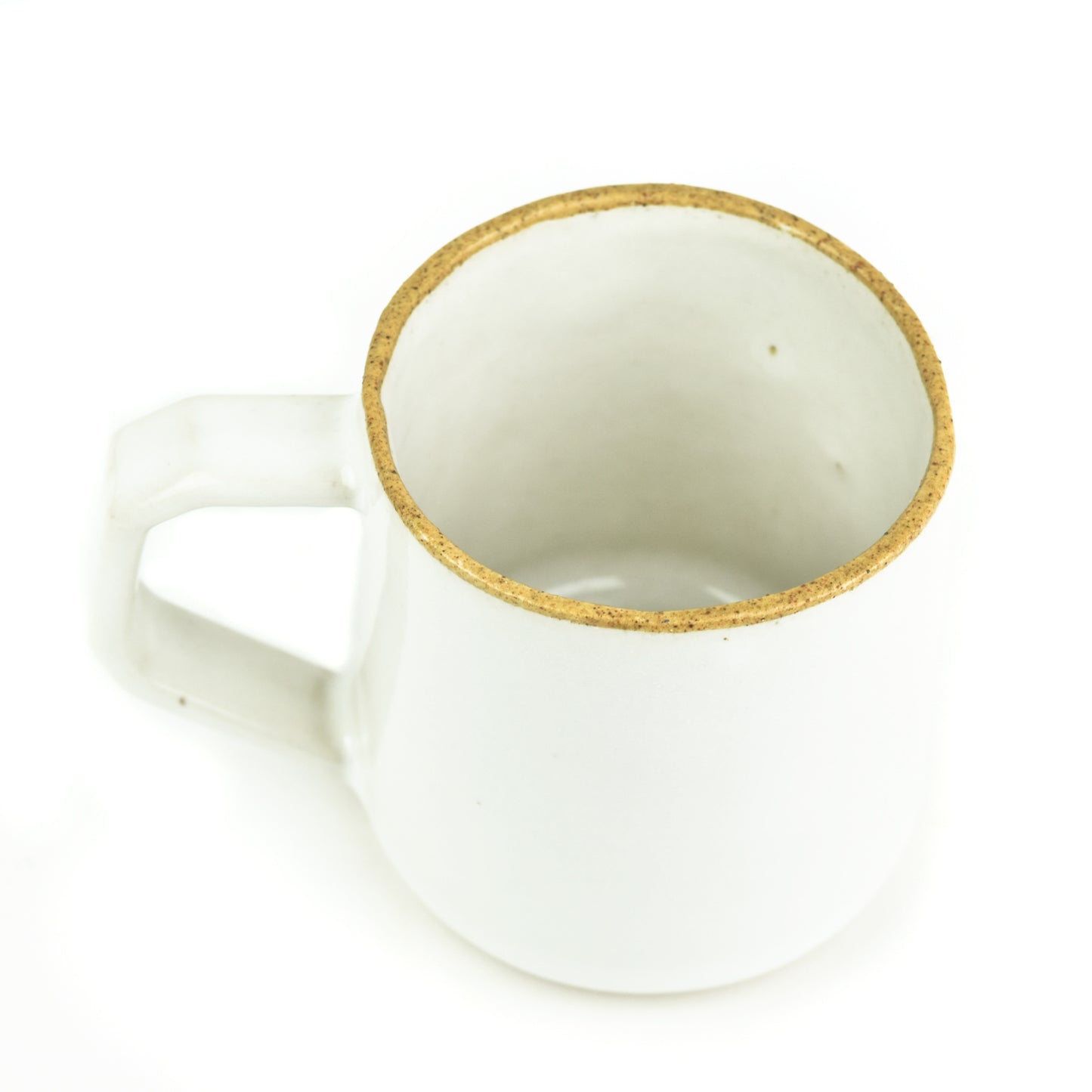 Minimal Off-white and Sand Ceramic Mug