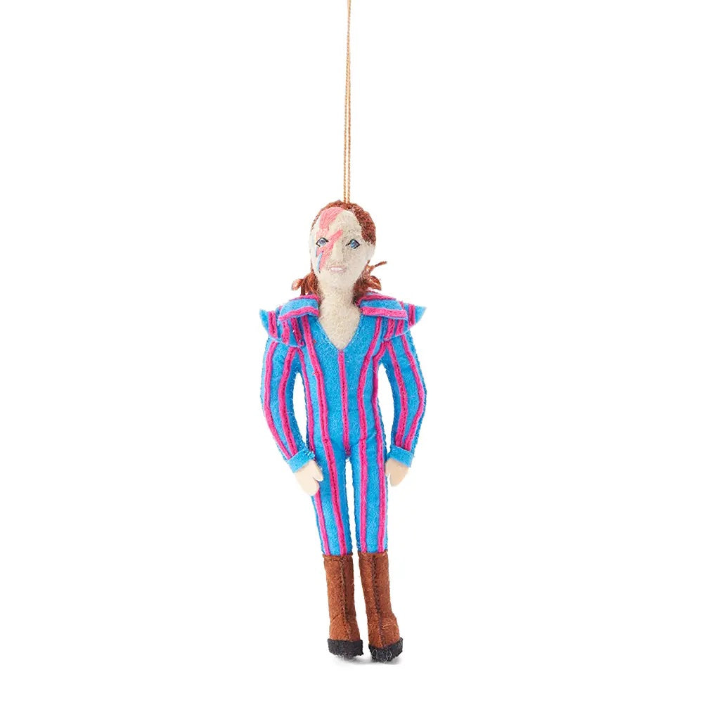 David Bowie Felt Ornament