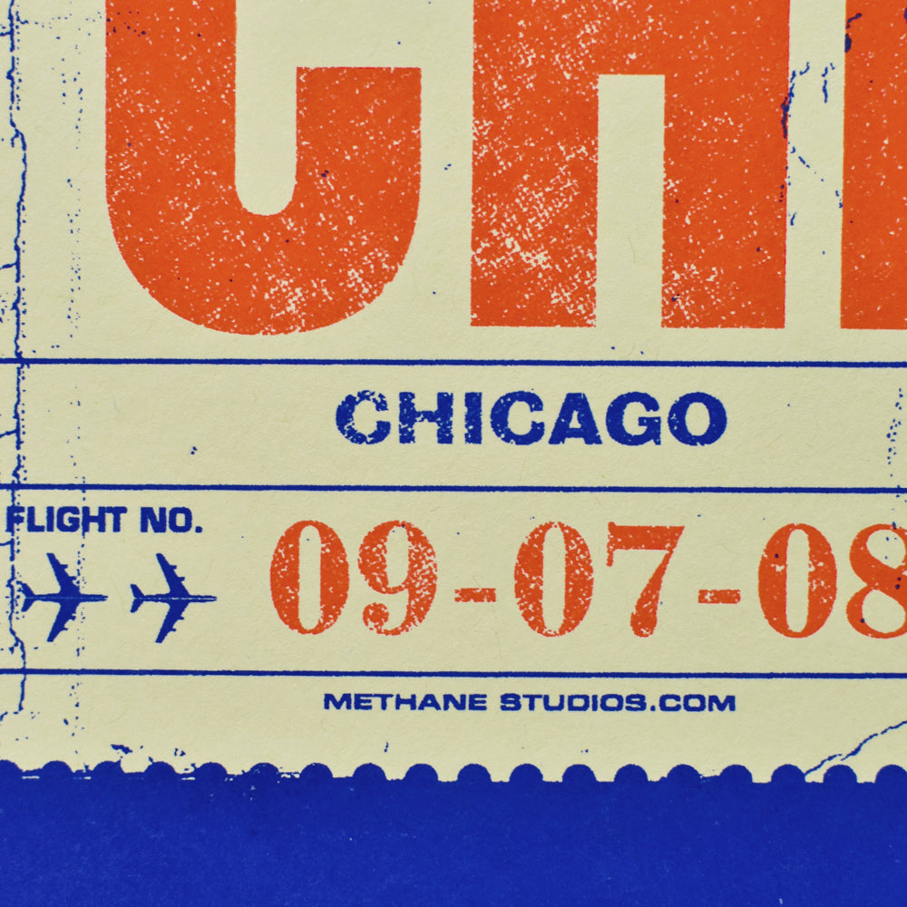 Chicago Bag Tag 8" x 10" Print