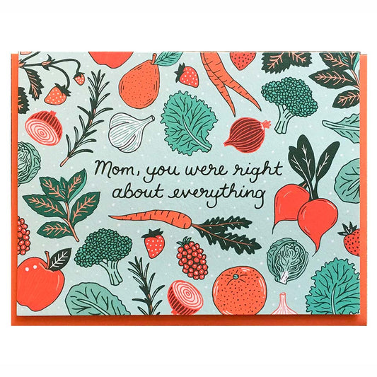Mom You Were Right About Everything Mother's Day Greeting Card