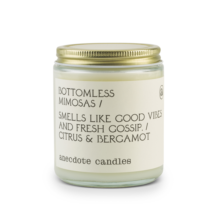 Anecdotal Coconut Soy Wax Glass Jar Candle