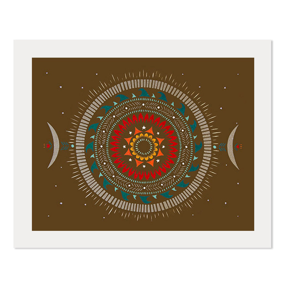 Radiant Sun 8" x 10" Paper Cut Print