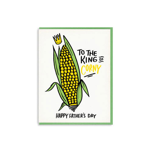 King of Corny Father's Day Card