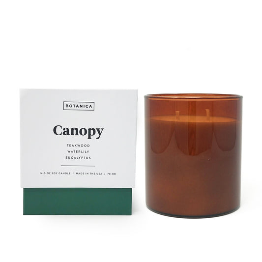 Canopy Teakwood, Waterlily, & Eucalyptus Soy Wax Candle