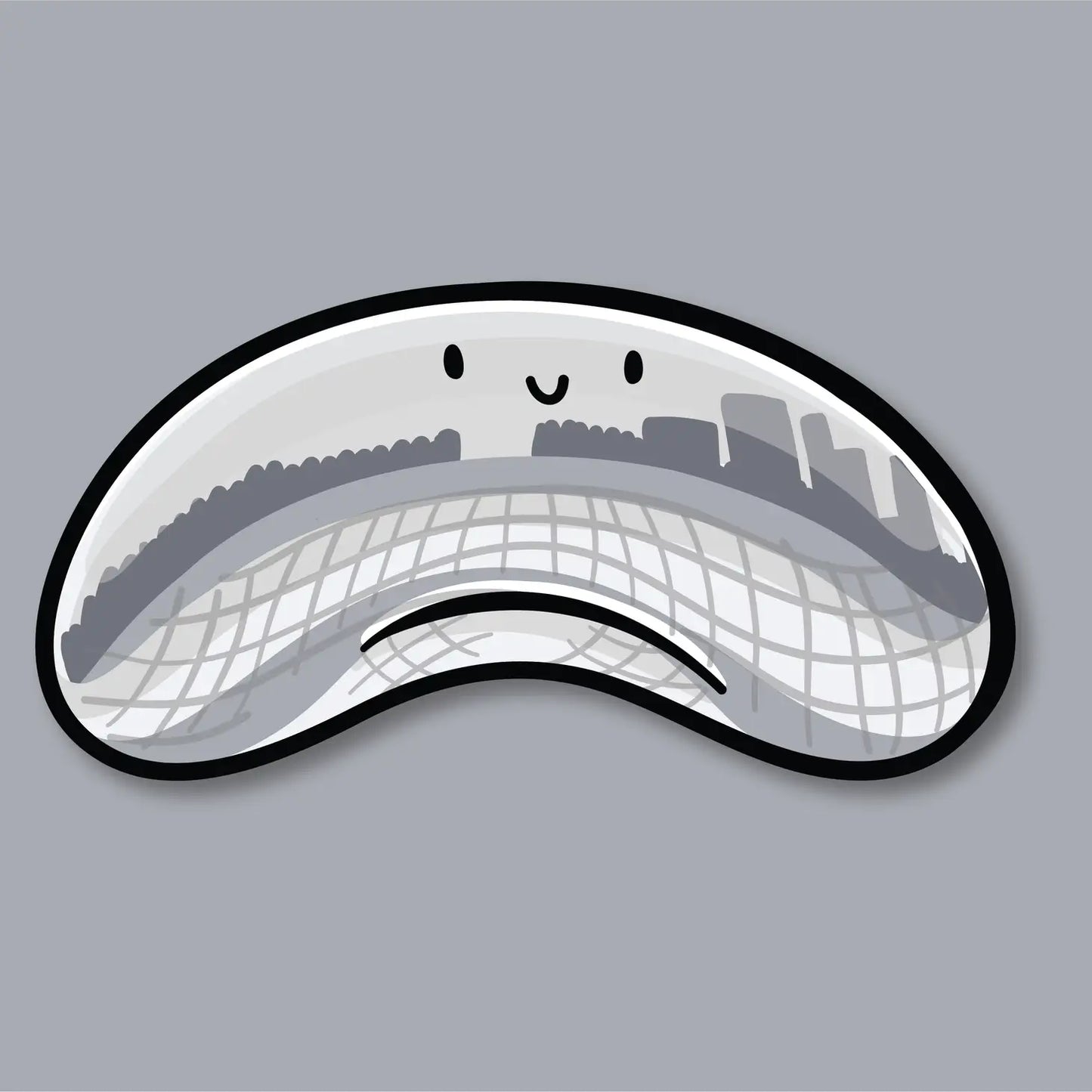 Chicago Bean (Cloud Gate) Smiley Face Sticker