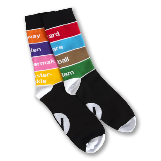 Chicago CTA El Line Colors Socks