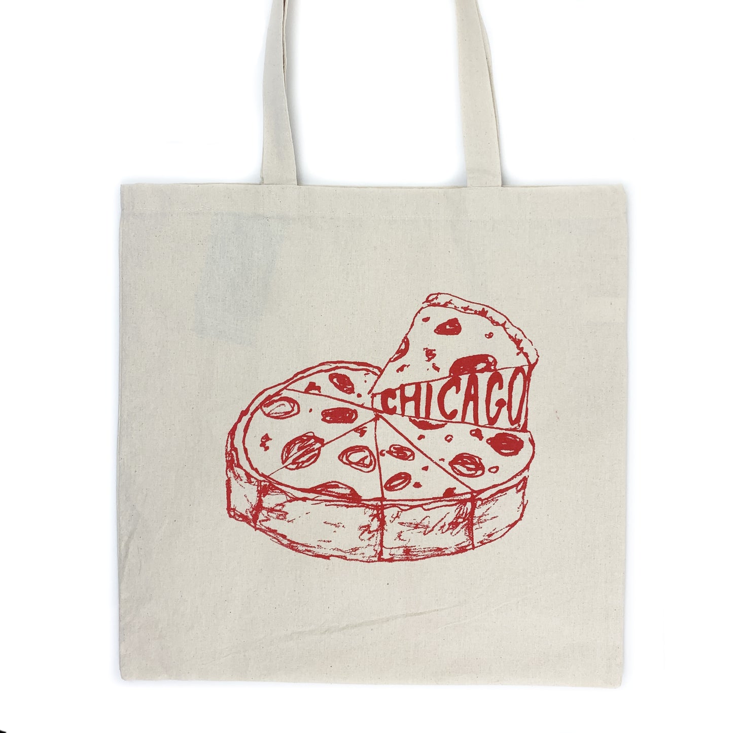 Chicago Deep Dish Pizza Tote Bag