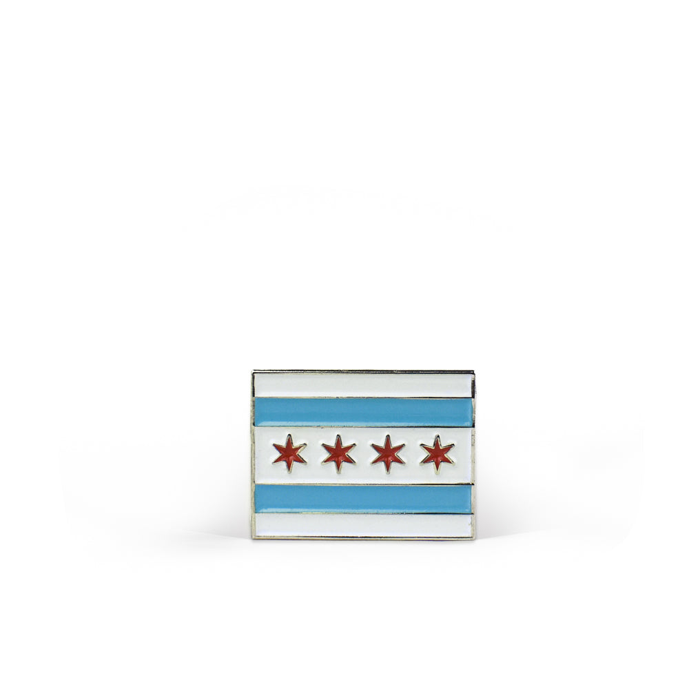 Chicago Flag Enamel Pin