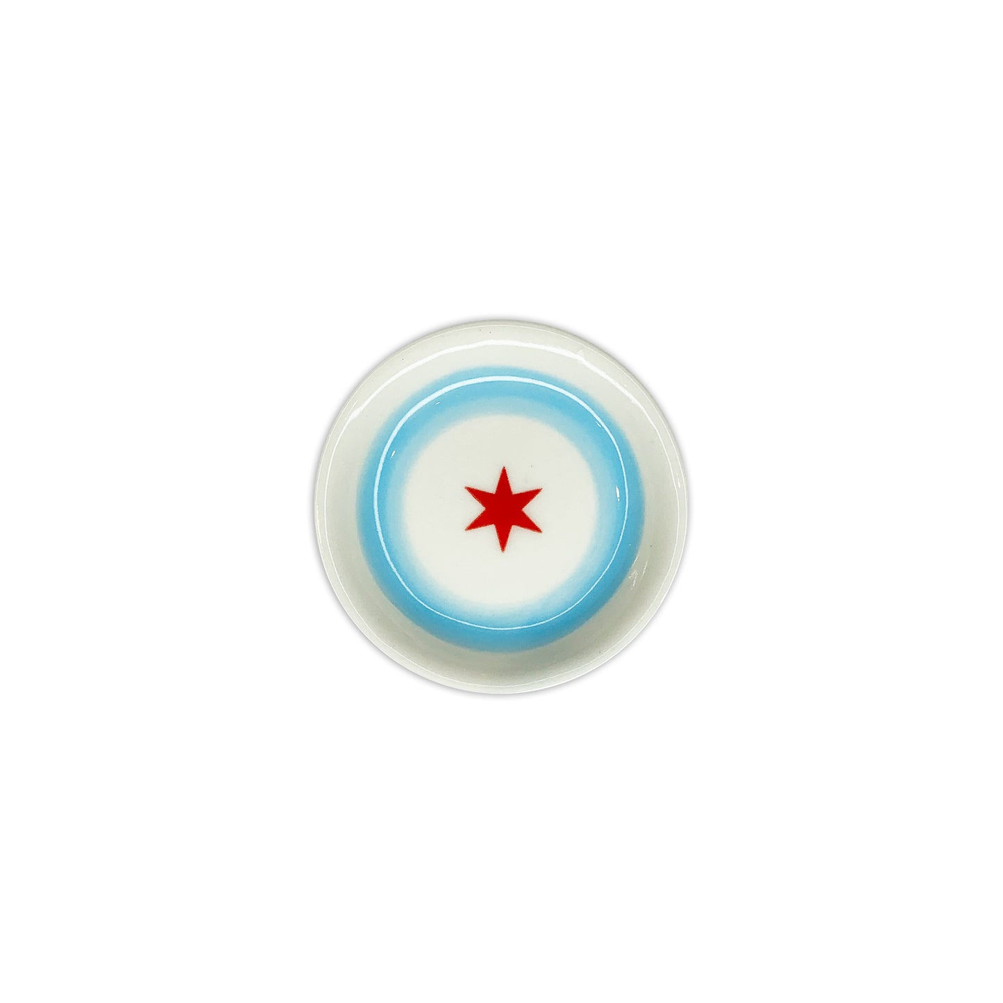 Chicago Flag Ceramic Ring Dish