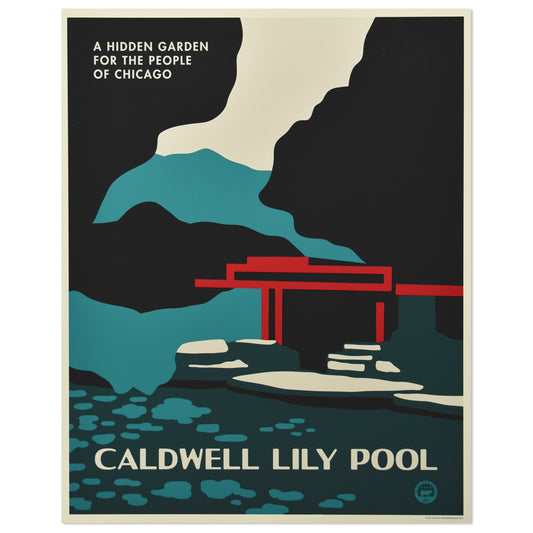 Caldwell Lily Pool 16" x 20" Tourism Poster