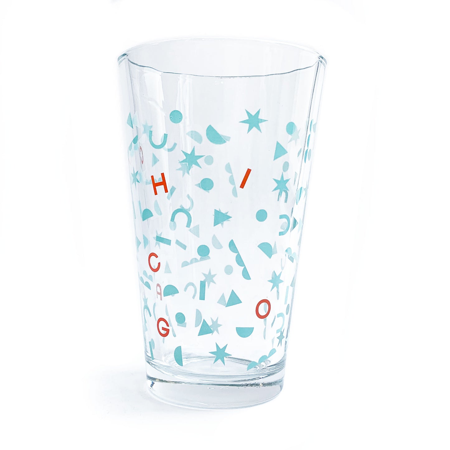 Chicago Shapes 16 oz Pint Glass