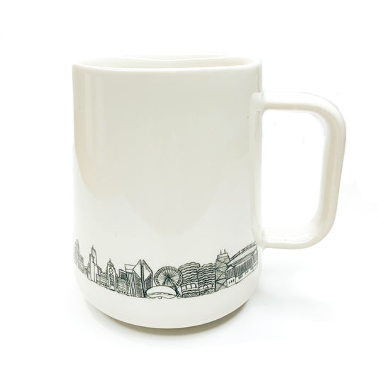 Chicago Skyline and Landmarks Ceramic Mug