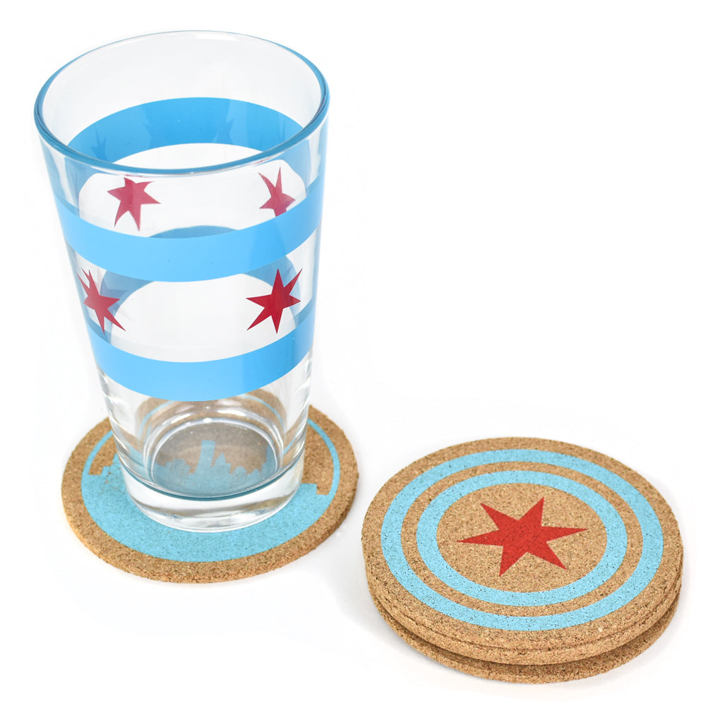 Chicago Skyline Cork Coaster