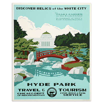 Chicago Neighborhood WPA-Style Tourism 16" x 20" Poster