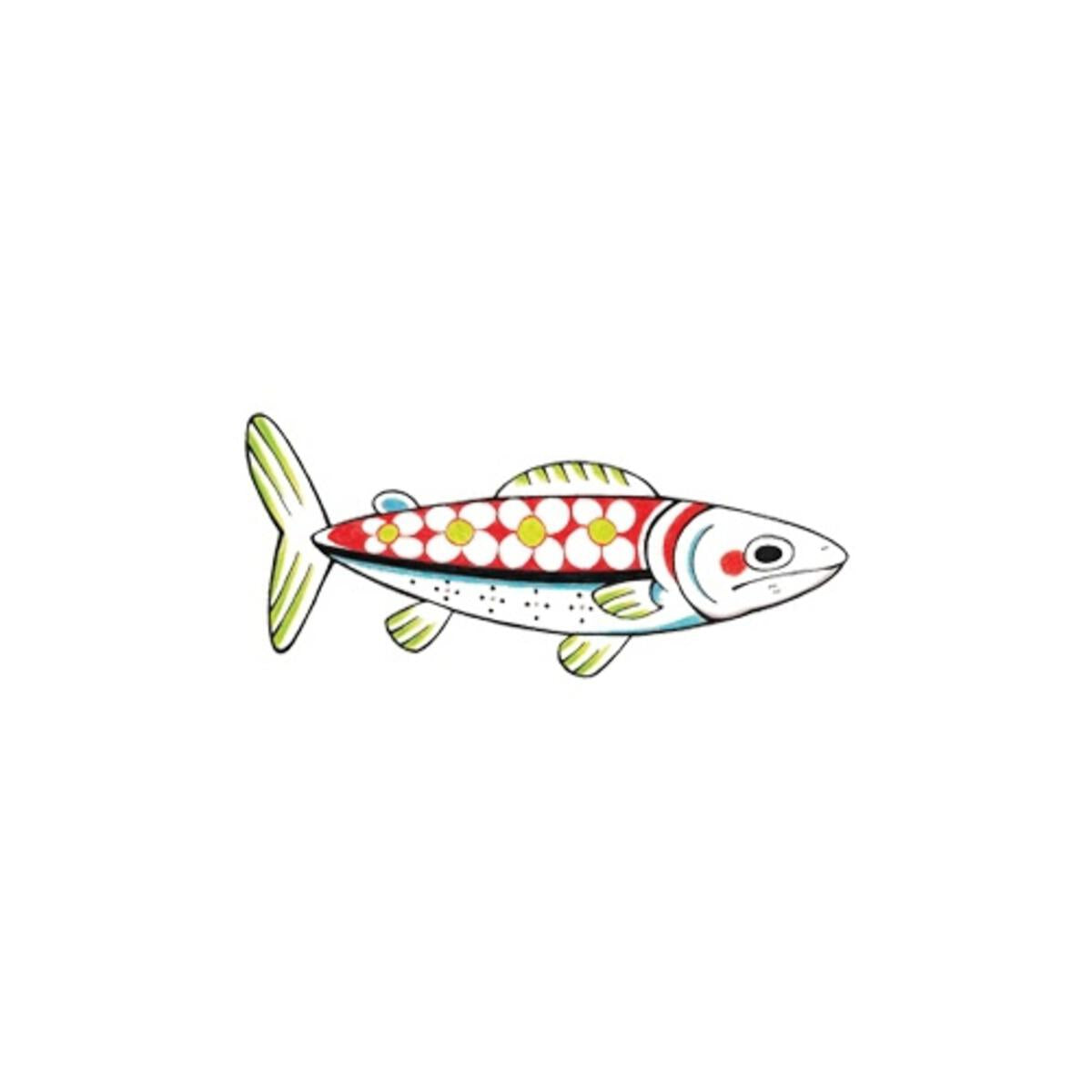 Daisy Fish Temporary Tattoos (Pack of 2)