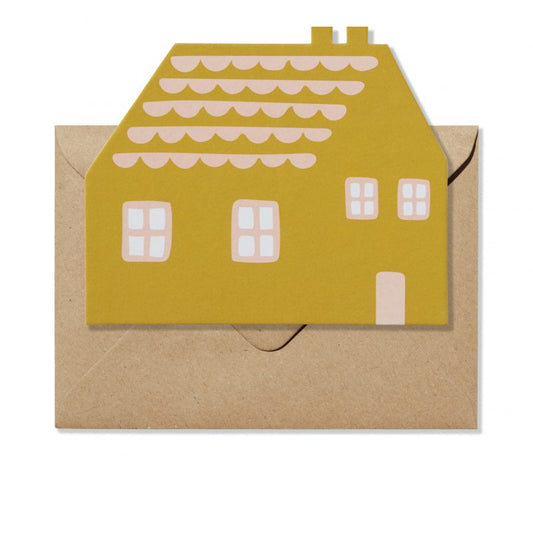 House Shaped New Home Greeting Card