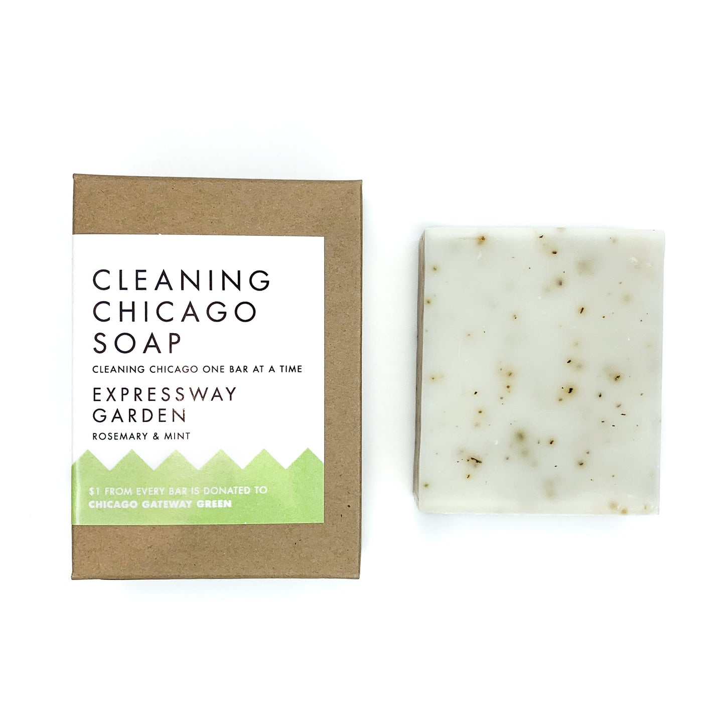 Cleaning Chicago Expressway Garden Rosemary & Mint Soap