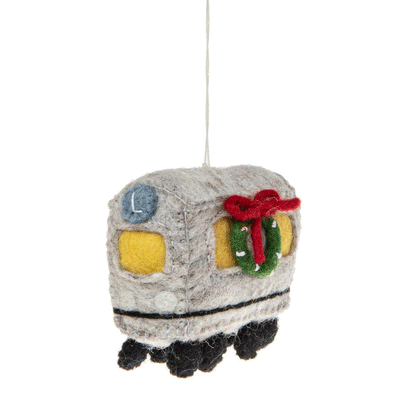 Fair Trade El Train Holiday Ornament