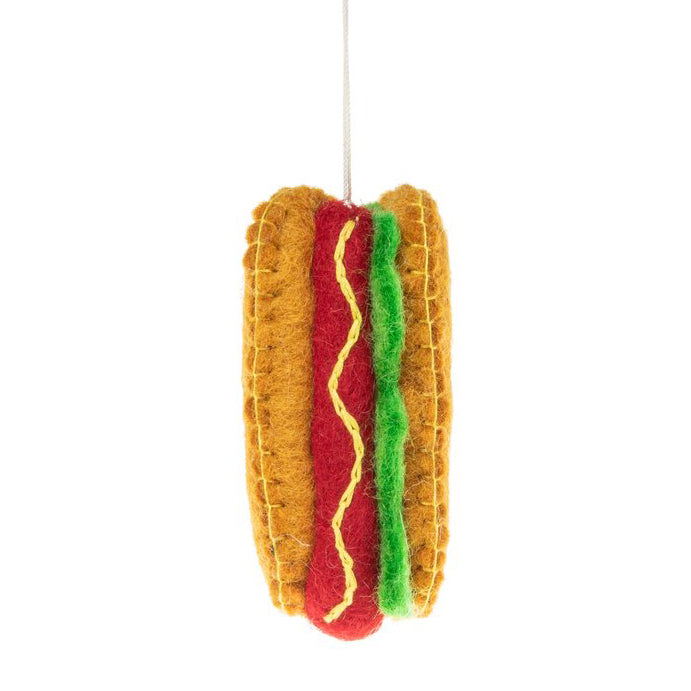 Fair Trade Chicago Hot Dog Holiday Ornament