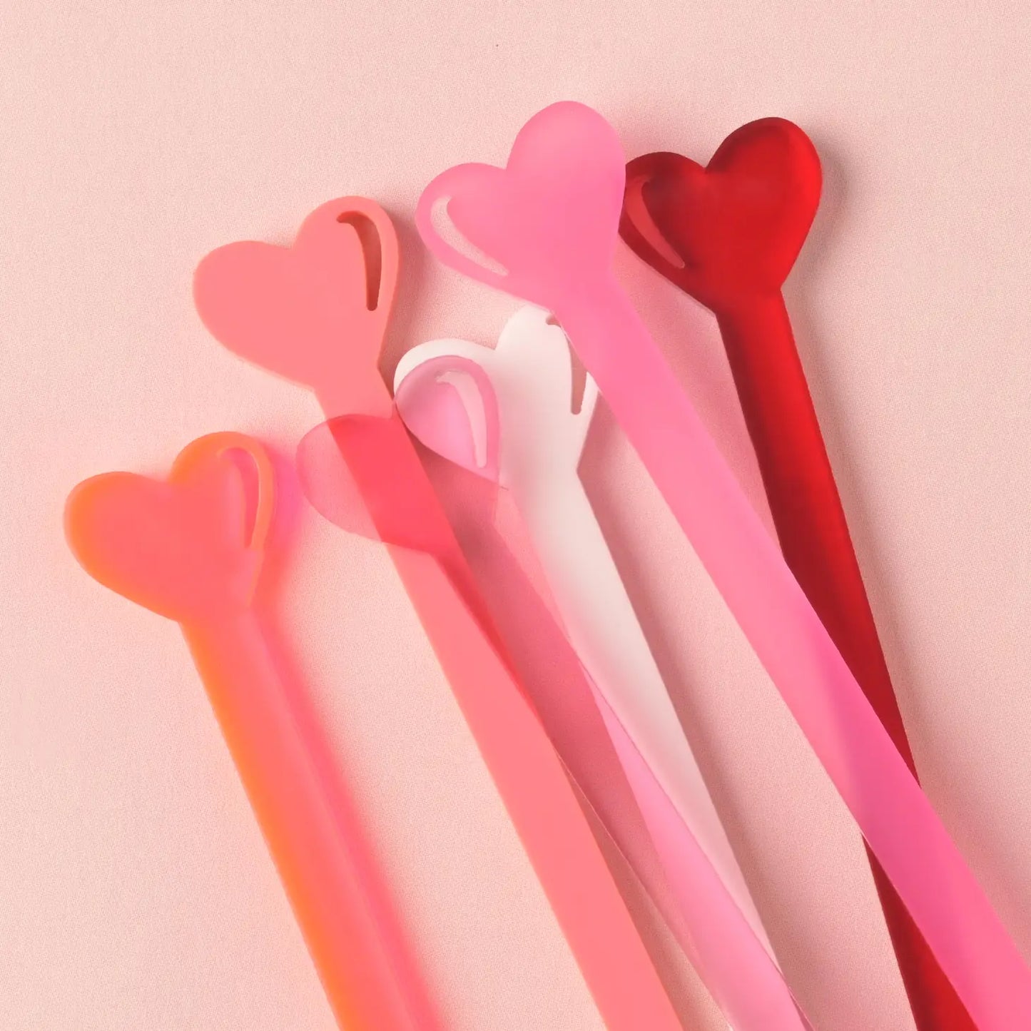 Mini Heart Beverage Stir Sticks