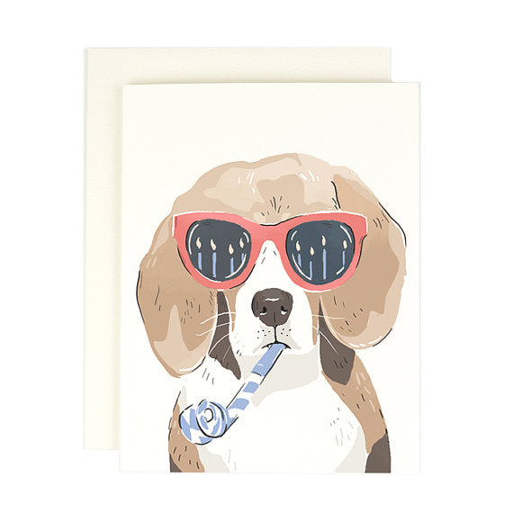 Beagle Happy Birthday Card