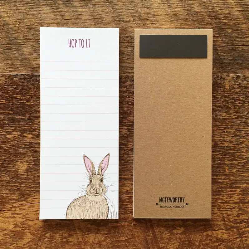 Hop To It Bunny To-Do List Notepad