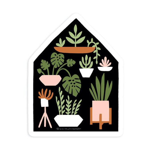 House Plants Die Cut Sticker