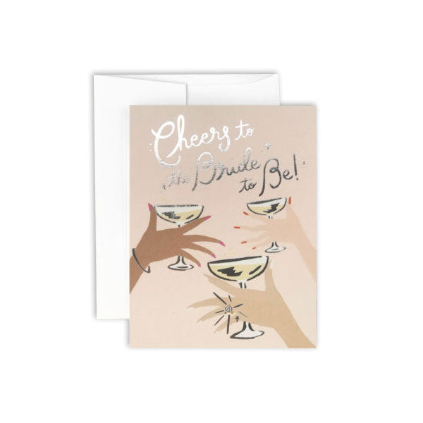 Cheers to the Bride to Be Shower Card