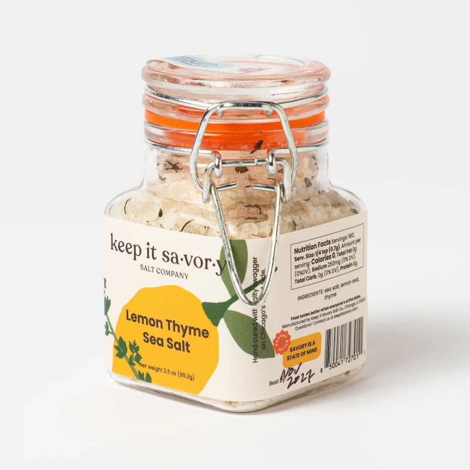 Lemon Thyme 3.5 Ounce Sea Salt