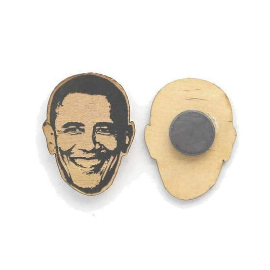 President Barack Obama Lasercut Wood Magnet