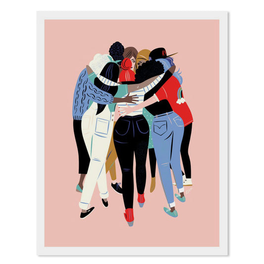 Women Huddle 11" x 14" Archival Print