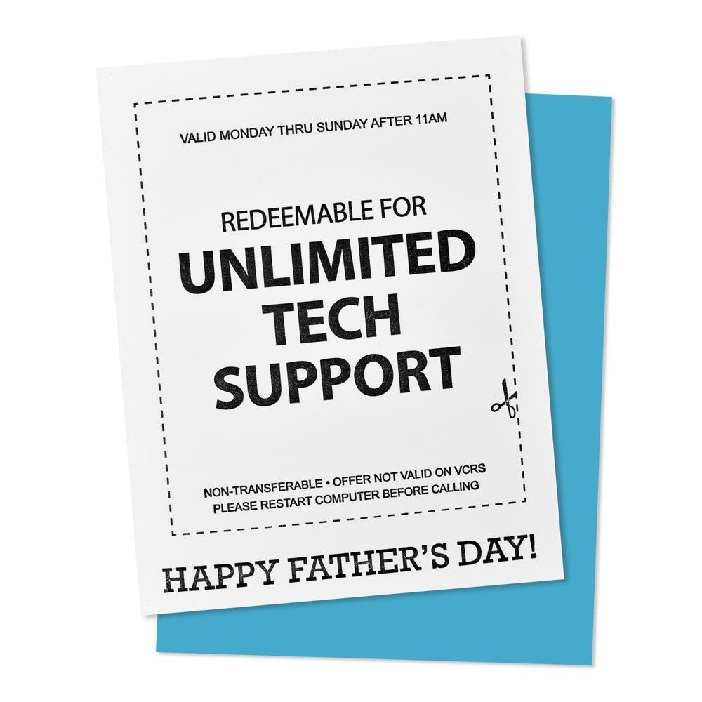 Tech Support Father's Day Card