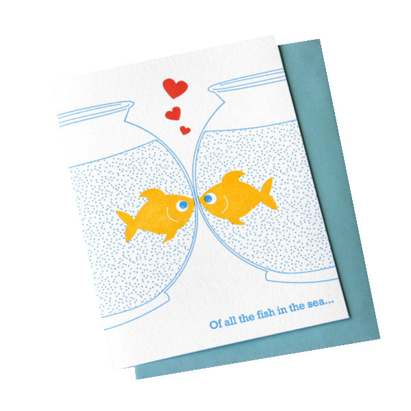 Fish in the Sea Love Card