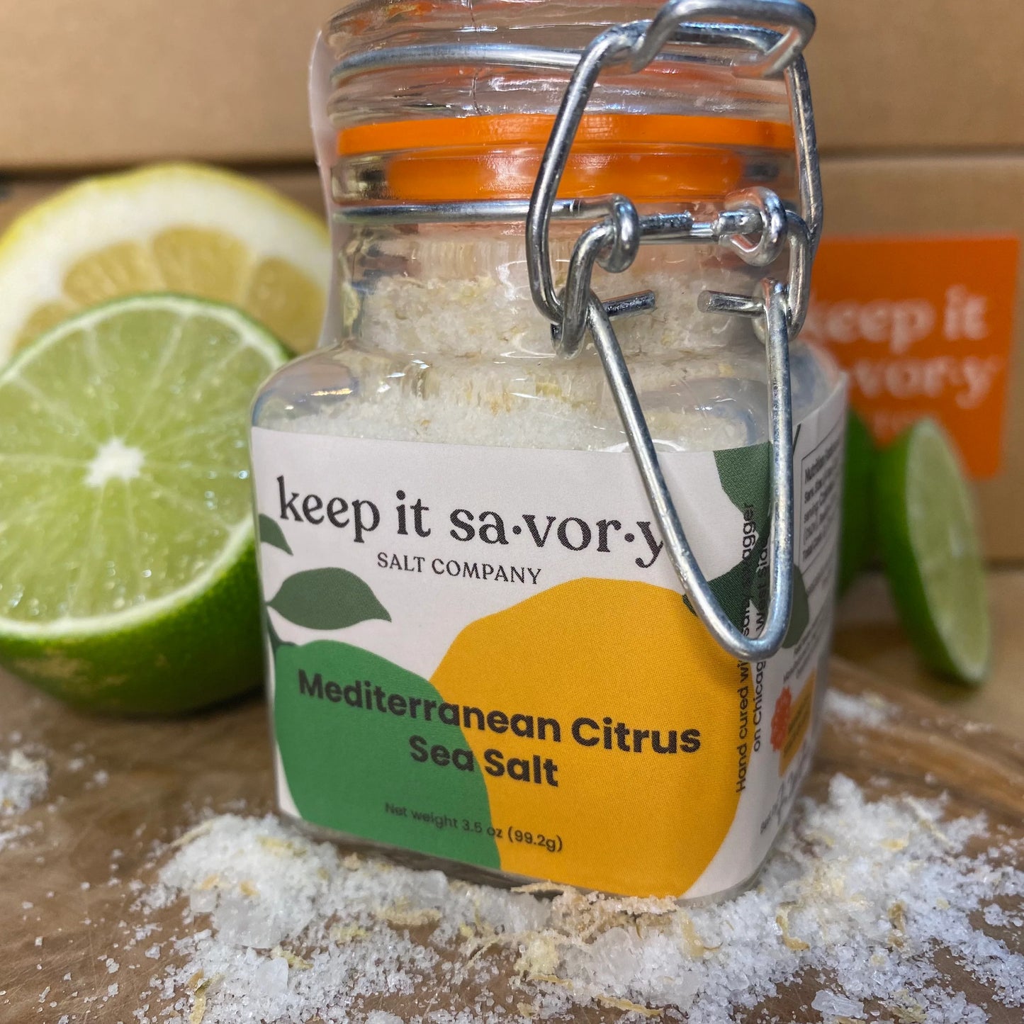 Mediterranean Citrus 3.5 Ounce Sea Salt