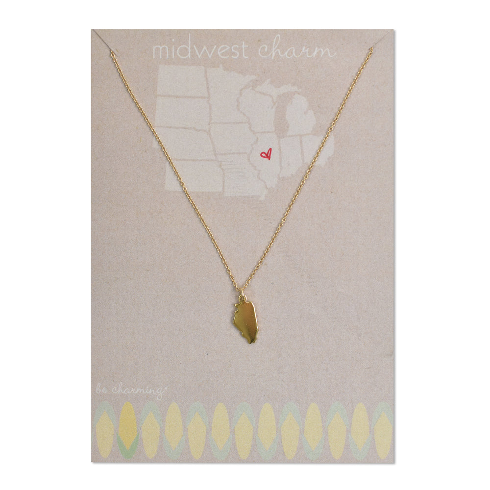 Midwest State Charm Necklace