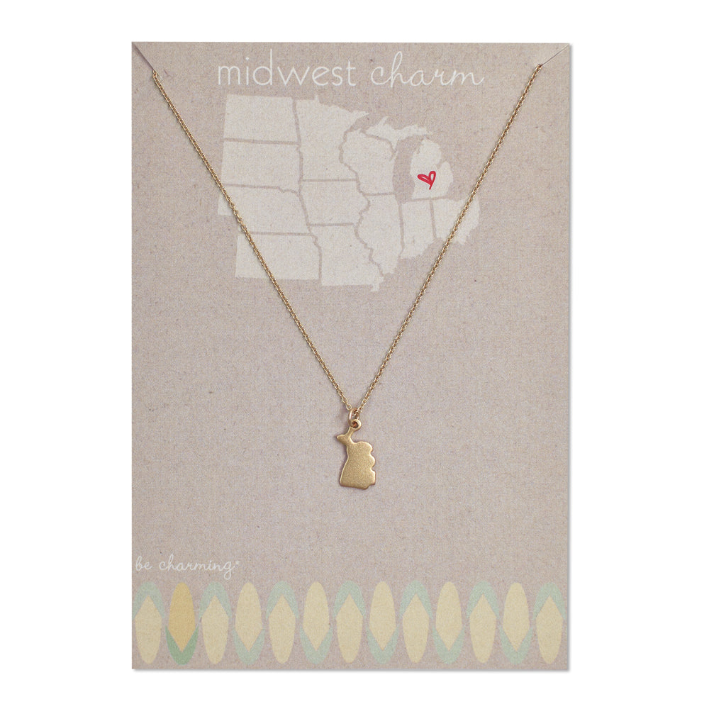 Midwest State Charm Necklace