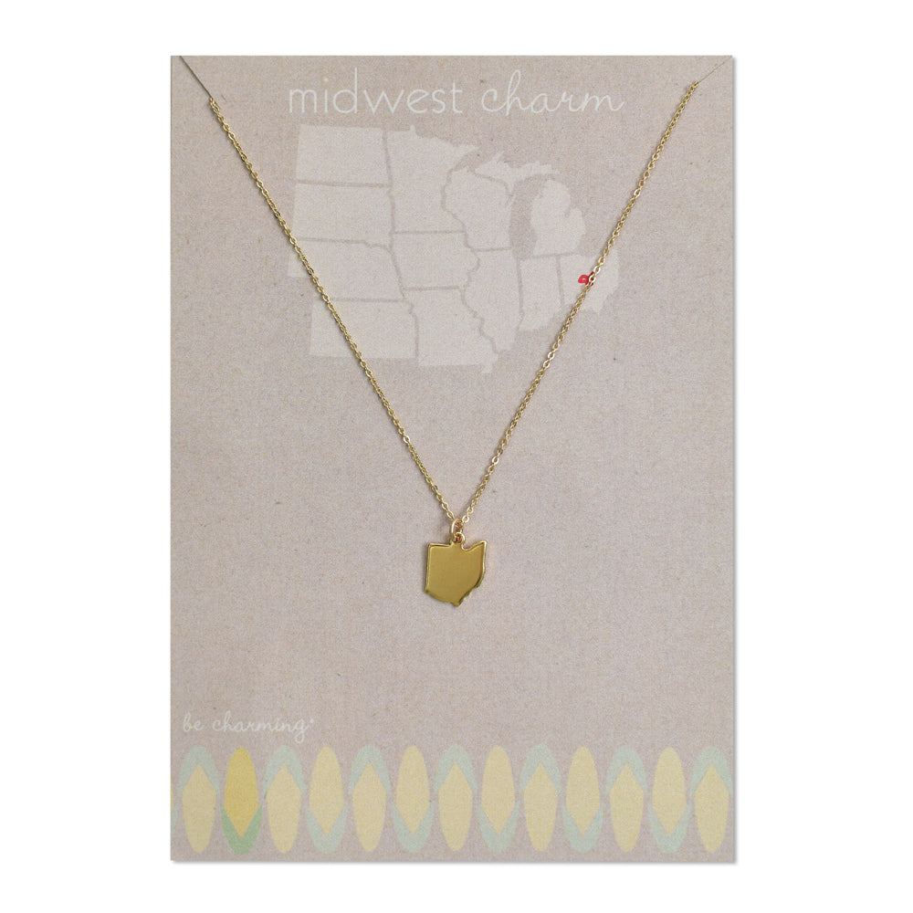 Midwest State Charm Necklace