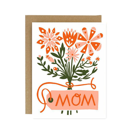 Mom Flower Bouquet Mother's Day Card