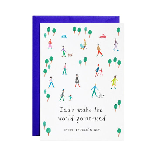 Dads Make the World Go Around Father's Day Card