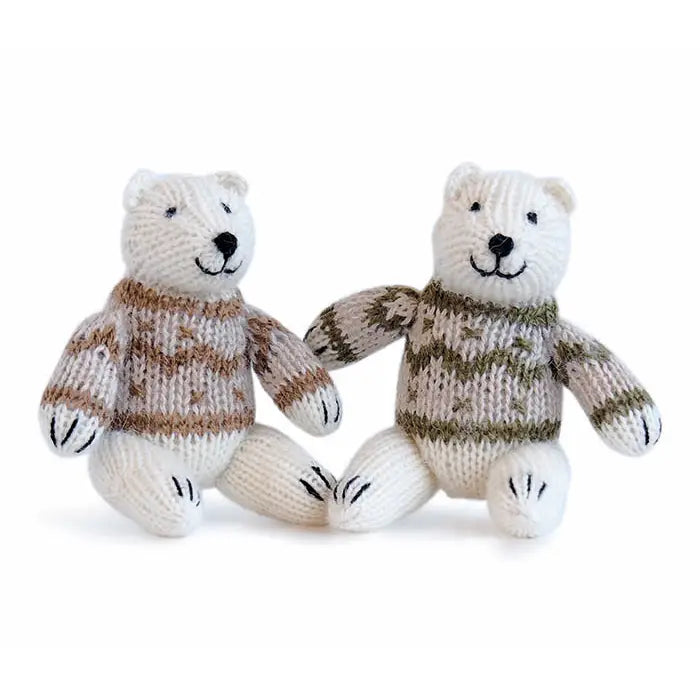 Nordic Knitted Teddy Bear Sweater