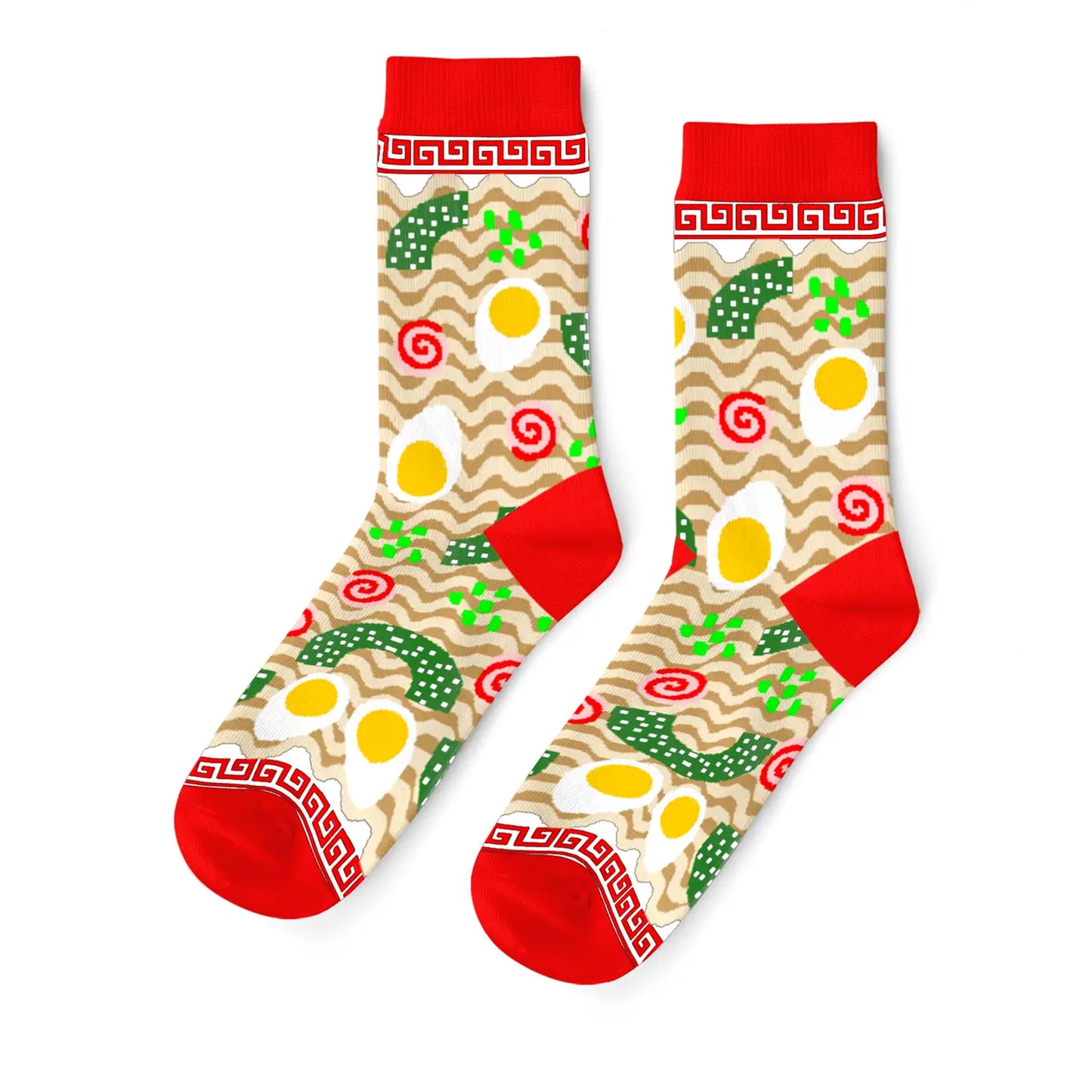Ramen Noodle Adult Cotton Crew Socks